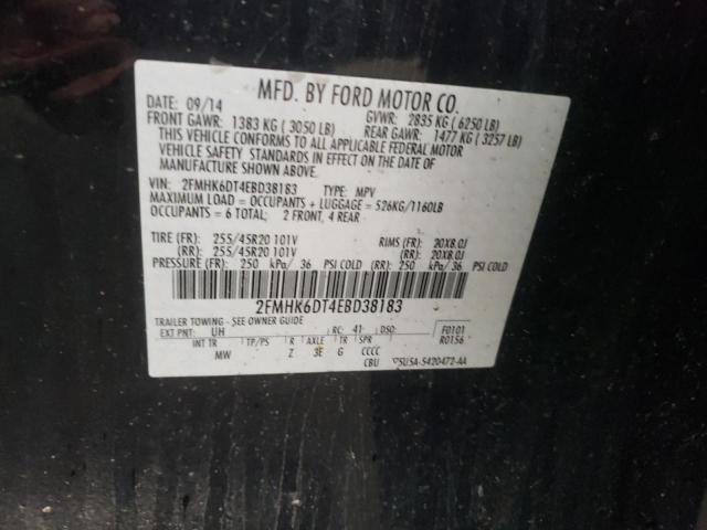 Photo 10 from auction – 2014 FORD FLEX LIMIT with VIN 2FMHK6DT4EBD38183