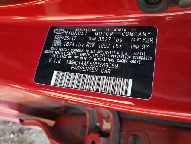 Photo 10 from auction – 2017 HYUNDAI ACCENT SE with VIN KMHCT4AE5HU389059