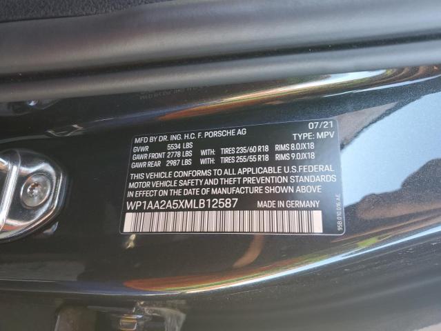 Photo 10 from auction – 2021 PORSCHE MACAN with VIN WP1AA2A5XMLB12587