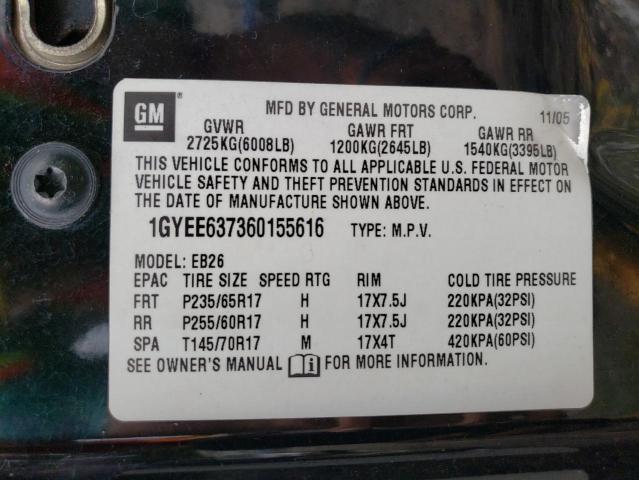 Photo 10 from auction – 2006 CADILLAC SRX with VIN 1GYEE637360155616
