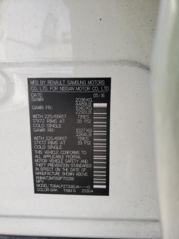 Photo 10 from auction – 2016 NISSAN ROGUE S with VIN KNMAT2MT6GP701316