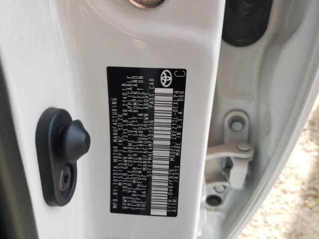 Photo 10 from auction – 2021 TOYOTA COROLLA with VIN 5YFEPMAE4MP201916