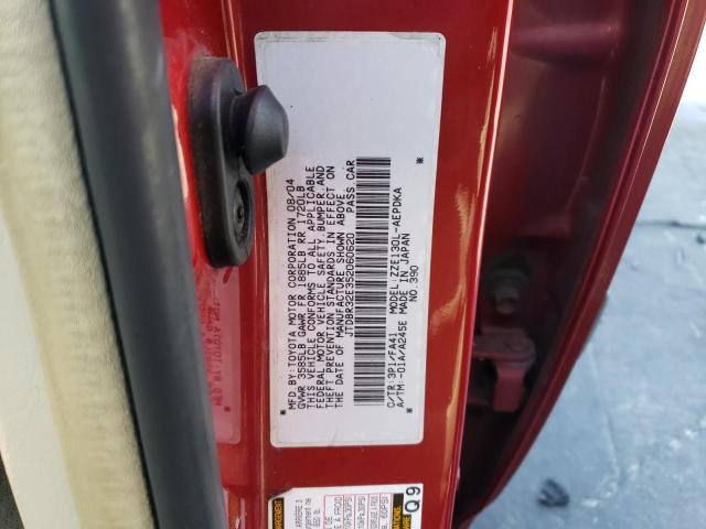 Photo 10 from auction – 2005 TOYOTA COROLLA CE with VIN JTDBR32E352060620