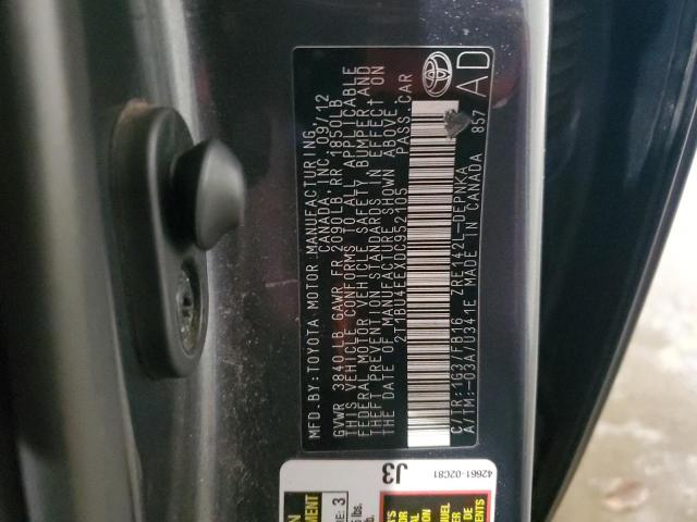 Photo 10 from auction – 2013 TOYOTA COROLLA BA with VIN 2T1BU4EEXDC952105