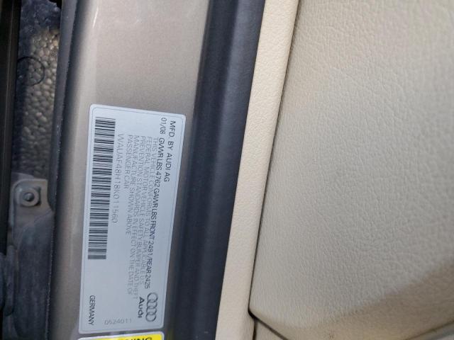 Photo 10 from auction – 2008 AUDI A4 2.0T CA with VIN WAUAF48H18K011560