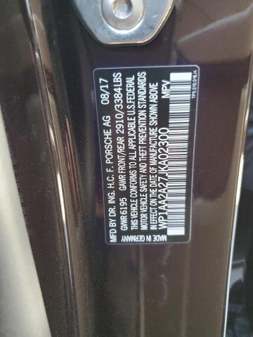 Photo 10 from auction – 2018 PORSCHE CAYENNE with VIN WP1AA2A27JKA02300