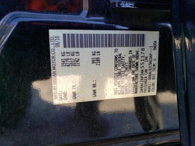 Photo 10 from auction – 2010 NISSAN ALTIMA BAS with VIN 1N4AL2AP3AN551178