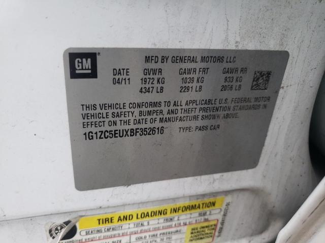 Photo 10 from auction – 2011 CHEVROLET MALIBU 1LT with VIN 1G1ZC5EUXBF352616