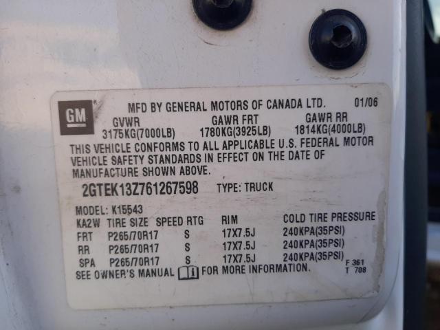 Photo 10 from auction – 2006 GMC NEW SIERRA with VIN 2GTEK13Z761267598