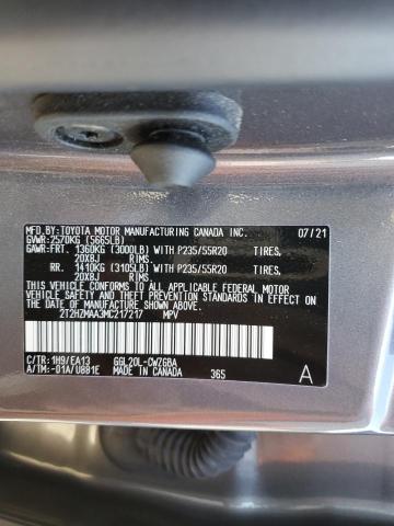 Photo 10 from auction – 2021 LEXUS RX 350 with VIN 2T2HZMAA3MC217217