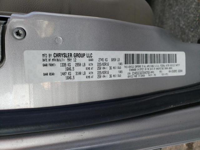 Photo 10 from auction – 2012 DODGE GRAND CARA with VIN 2C4RDGCG6CR346769