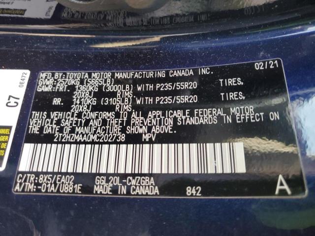 Photo 10 from auction – 2021 LEXUS RX 350 with VIN 2T2HZMAA0MC202738