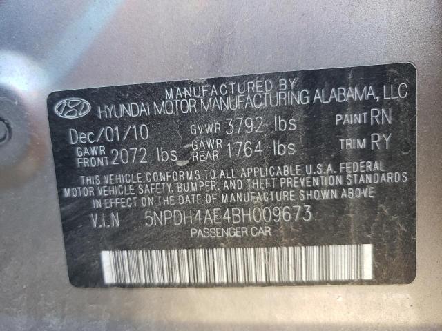 Photo 10 from auction – 2011 HYUNDAI ELANTRA GL with VIN 5NPDH4AE4BH009673