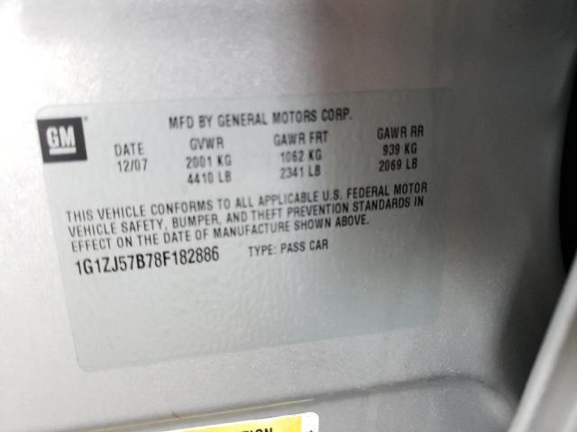 Photo 10 from auction – 2008 CHEVROLET MALIBU 2LT with VIN 1G1ZJ57B78F182886