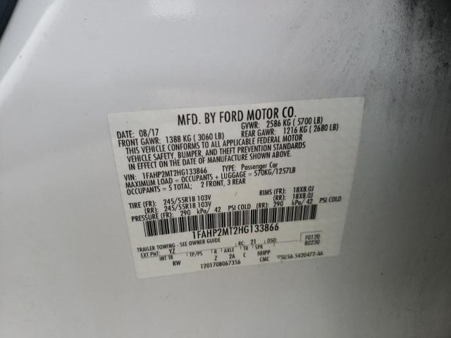 Photo 10 from auction – 2017 FORD TAURUS POL with VIN 1FAHP2MT2HG133866