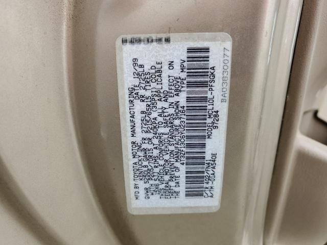 Photo 10 from auction – 2000 TOYOTA SIENNA LE with VIN 4T3ZF13C6YU237164