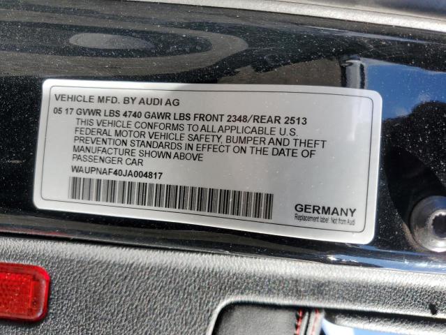 Photo 10 from auction – 2018 AUDI A4 PREMIUM with VIN WAUPNAF40JA004817