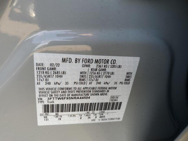 Photo 10 from auction – 2022 FORD MAVERICK X with VIN 3FTTW8F95NRA44504