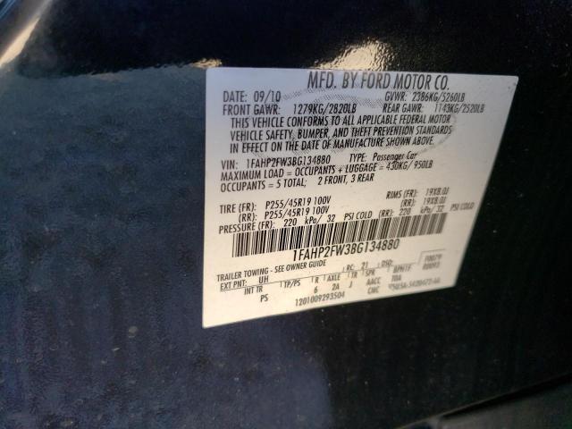 Фото 10 с аукциона – 2011 FORD TAURUS LIM с VIN 1FAHP2FW3BG134880