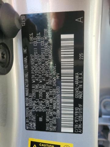 Photo 10 from auction – 2011 TOYOTA HIGHLANDER with VIN 5TDBK3EH0BS061593