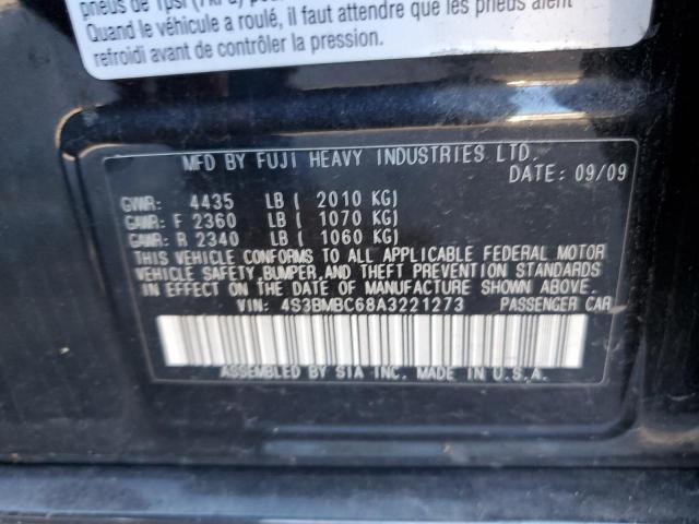 Photo 10 from auction – 2010 SUBARU LEGACY 2.5 with VIN 4S3BMBC68A3221273
