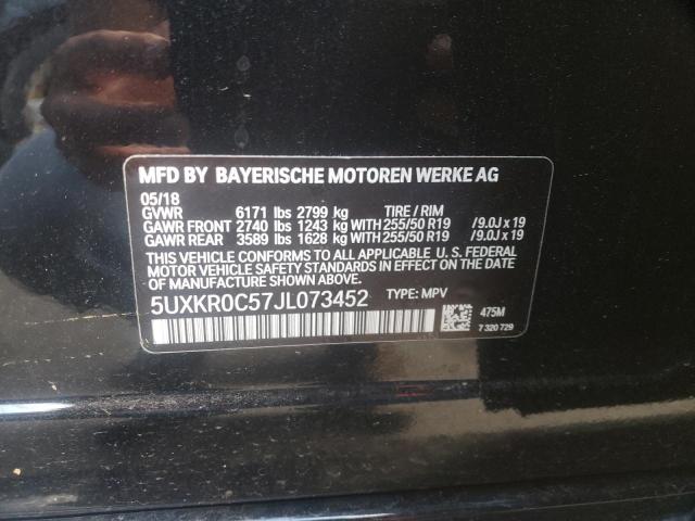 Photo 10 from auction – 2018 BMW X5 XDRIVE3 with VIN 5UXKR0C57JL073452