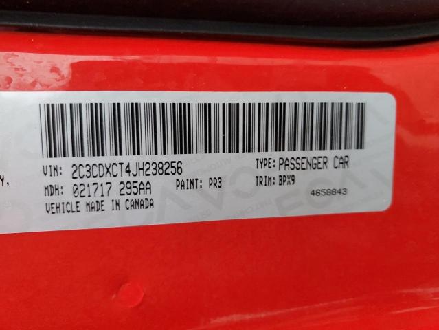 Photo 12 from auction – 2018 DODGE CHARGER R/ with VIN 2C3CDXCT4JH238256