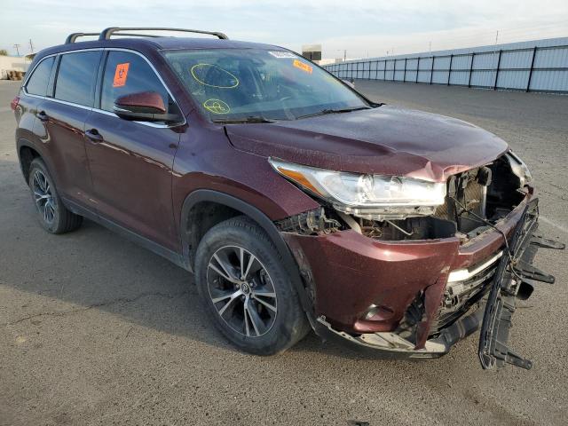 TOYOTA HIGHLANDER 2019 with VIN 5TDZZRFH8KS292446 - Photo from auction
