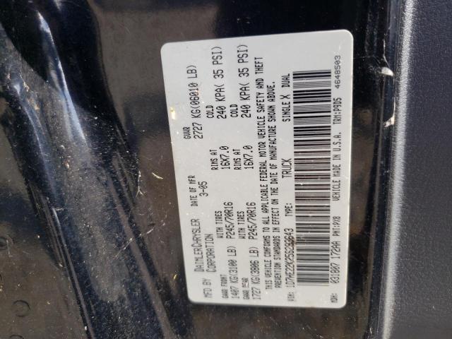 Photo 10 from auction – 2005 DODGE DAKOTA ST with VIN 1D7HE22K25S293643