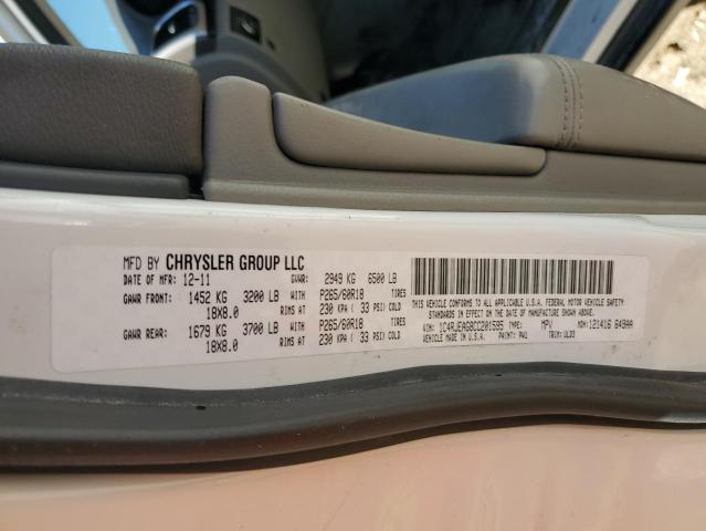 Photo 10 from auction – 2012 JEEP GRAND CHER with VIN 1C4RJEAG8CC201595