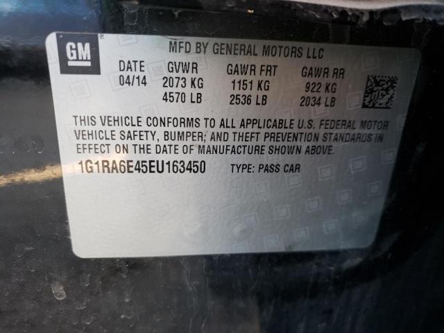 Photo 10 from auction – 2014 CHEVROLET VOLT with VIN 1G1RA6E45EU163450