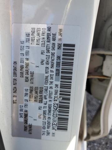 Photo 10 from auction – 2013 MAZDA MAZDA2 with VIN JM1DE1KYXD0154202