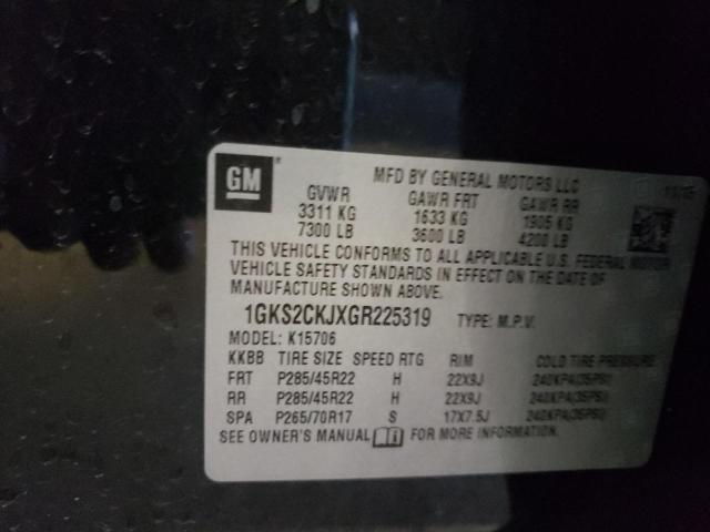 Photo 10 from auction – 2016 GMC YUKON DENA with VIN 1GKS2CKJXGR225319