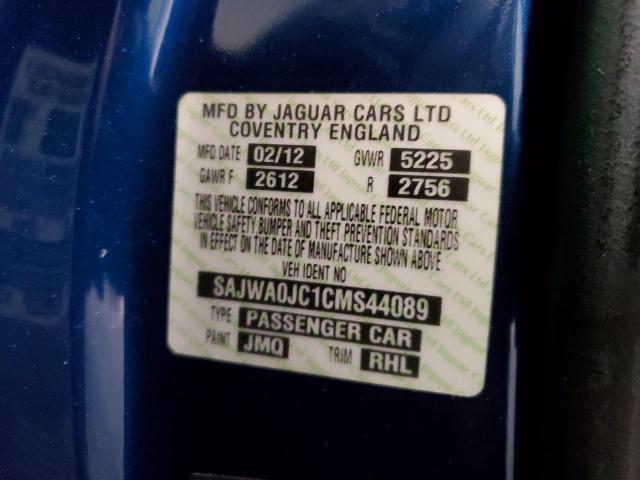 Photo 10 from auction – 2012 JAGUAR XF R with VIN SAJWA0JC1CMS44089