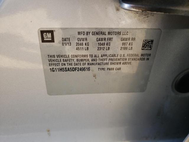 Photo 10 from auction – 2013 CHEVROLET MALIBU LTZ with VIN 1G11H5SA5DF249616