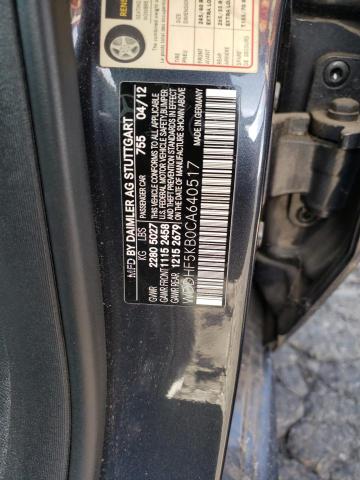 Photo 10 from auction – 2012 MERCEDES-BENZ E 350 with VIN WDDHF5KB0CA640517