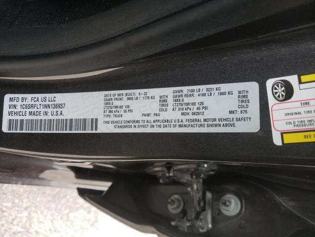 Photo 10 from auction – 2022 RAM 1500 REBEL with VIN 1C6SRFLT1NN136937