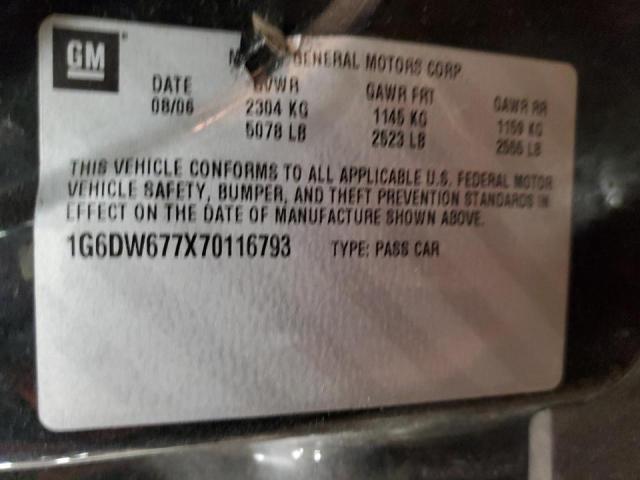 Photo 10 from auction – 2007 CADILLAC STS with VIN 1G6DW677X70116793