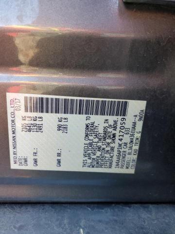 Photo 10 from auction – 2017 NISSAN MAXIMA 3.5 with VIN 1N4AA6AP1HC417059
