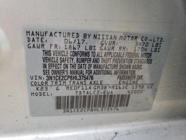 Photo 10 from auction – 2017 NISSAN VERSA NOTE with VIN 3N1CE2CP8HL375476