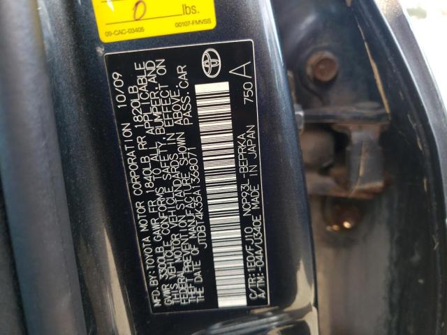 Photo 10 from auction – 2010 TOYOTA YARIS with VIN JTDBT4K35A1368071