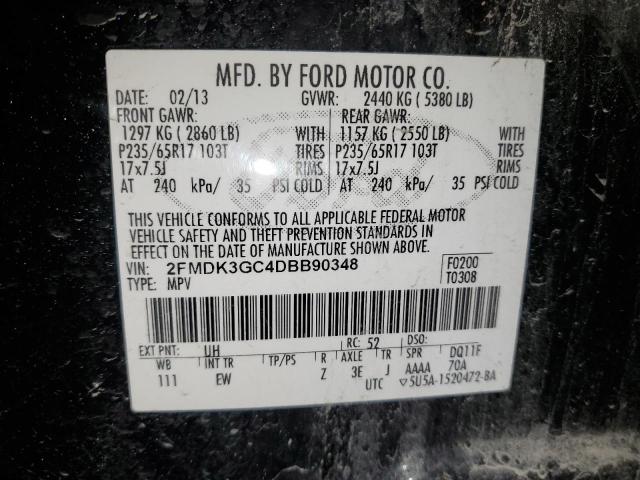 Photo 10 from auction – 2013 FORD EDGE SE with VIN 2FMDK3GC4DBB90348
