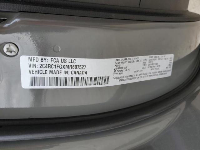 Photo 10 from auction – 2021 CHRYSLER PACIFICA T with VIN 2C4RC1FGXMR607527