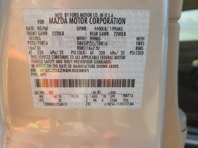 Photo 10 from auction – 2008 MAZDA TRIBUTE I with VIN 4F2CZ02Z68KM29691