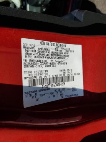 Photo 10 from auction – 2011 FORD FOCUS SES with VIN 1FAHP3GN6BW184206