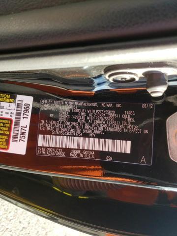 Photo 10 from auction – 2012 TOYOTA SEQUOIA LI with VIN 5TDKY5G13CS041754