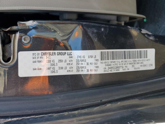 Photo 10 from auction – 2011 CHRYSLER TOWN & COU with VIN 2A4RR5DG3BR697734
