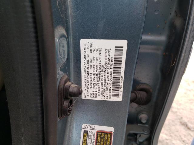 Photo 10 from auction – 2016 HONDA CR-V EXL with VIN 2HKRM3H71GH500440