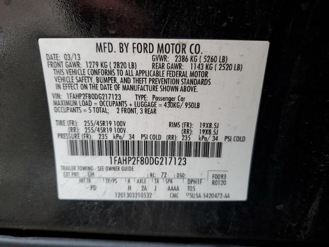 Photo 10 from auction – 2013 FORD TAURUS LIM with VIN 1FAHP2F80DG217123