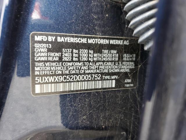 Photo 10 from auction – 2013 BMW X3 XDRIVE2 with VIN 5UXWX9C52D0D05752